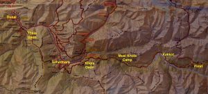 gyaekochen trek map