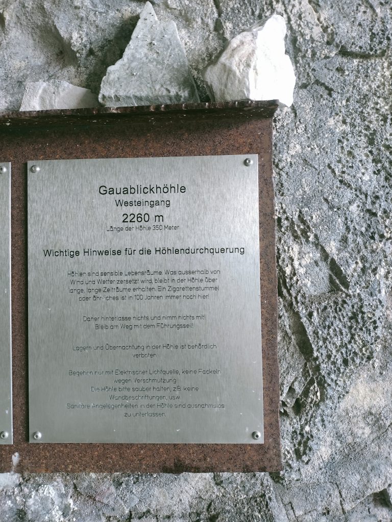 Klettersteig Gauablick Höhle